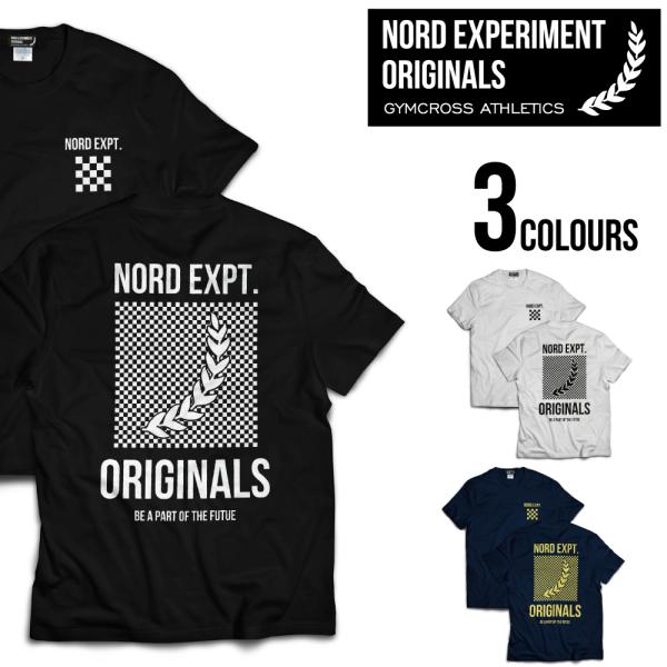 NORD EXPERIMENT ORIGINALS ヘビーウェイトプリント半袖Tシャツ メンズ GY...