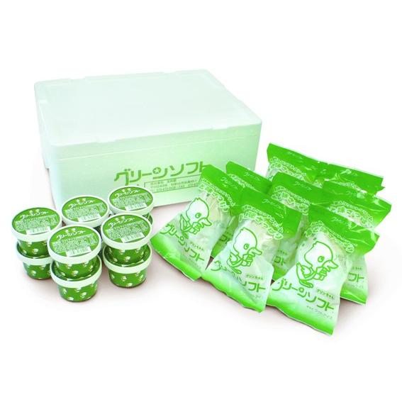 玉林園　グリーンソフト　袋入り、カップ詰め合わせ 10＆10セット　(一部離島配送不可）