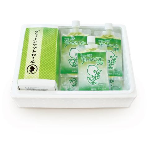 玉林園　GC-7 グリーンソフトラテ6個＆グリーンソフトロール1本　詰め合わせ  (一部離島配送不可...