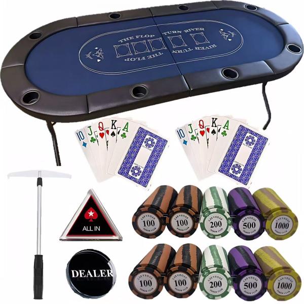 ポーカーセット フルセット カジノセット チップ ポーカーテーブル トランプ ディーラーボタン AL...