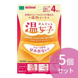 5個セット 温熱シート 温女子 ４枚入 おんじょし｜業務ドラッグYahoo!店