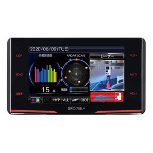 コムテック ZERO708LV レーダー探知機 新型レーザー式オービス対応  小型オービスダブル対応 GPS ドラレコ連携 ZERO-708LV