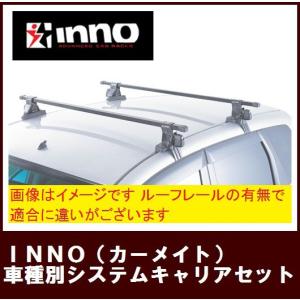 【MR31Sハスラー専用システムキャリア】 INNO(カーメイト) 年式H26.1〜 [INSUT+K443+INB127]5ドアワゴン ルーフレール無し｜gyouhan-shop