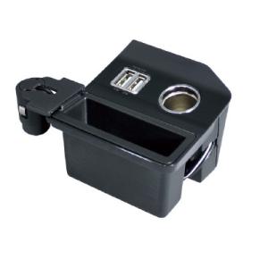 ラ・ハリヤーさん専用　2口 槌屋ヤック SY-HR2 YAC 60系ハリアー専用 コンソール電源BOX USB2口