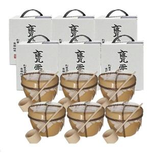 甕雫  20度　900ml〔化粧箱付〕壺 6個セット≪包装のし不可≫【送料無料】（かめしずく）【京屋酒造】【常温便限定】【■】｜gyoumu-net-osake