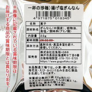 揚げ塩ぎんなん22g×1袋≪包装のし不可≫【常...の詳細画像1