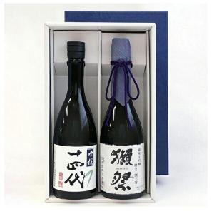 十四代（吟撰　大吟醸酒）と 獺祭23磨き二割三分（純米大吟醸）（720ml×2）〔ギフト箱K付〕【□】クール代込【選冷2】｜gyoumu-net-osake