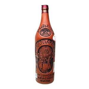 キンズマラウリ　陶器ボトル（赤）750ml　〜Kindzmarauli〜ジョージアワイン（グルジアワイン）【※】｜gyoumu-net-osake