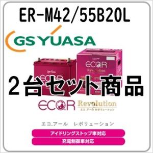 M42  2台セット ER-M42 55B20L GS YUASAバッテリー 法人限定商品 送料無料｜gyoumuyou-battery