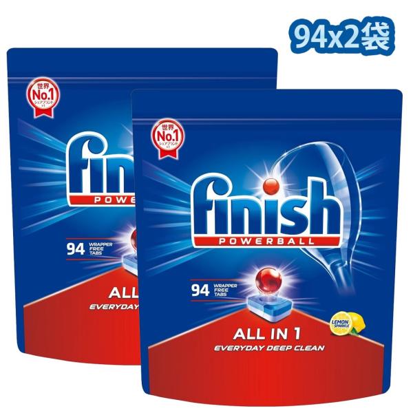フィニッシュ オールインワンタブレット 94 個入りx2袋