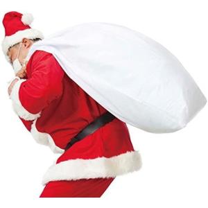 サンタクロース 袋 クリスマス袋 サンタさんの袋 大きサイズ プ レゼント 袋 白い袋｜gyy-shop