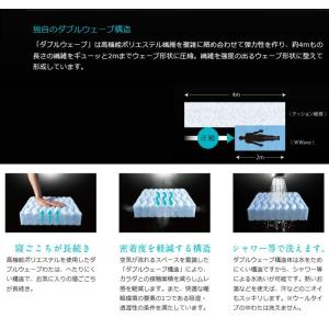 京都西川 ローズラジカル ダブルウェーブ Wwave Wwave クロスタイプ ハード ダブル 敷き布団 敷き布団 140 0cm No 95 三つ折り 敷きふとん 洗えます 4f6990 No 95 Xtype Wwave X Hard D H Conet