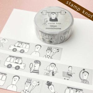 Creator Izu マスキングテープ おじさん モノクロ CP