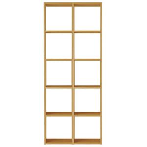 無印良品 スタッキングシェルフセット 5段×2列 オーク材 約幅82×奥行28.5×高さ200cm 良品計画