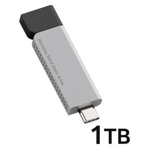 外付けSSD ポータブル USB3.2(Gen2) TypeC 1TB ブラック LMD-ELSPH100UC エレコム 1個（直送品）｜LOHACO 直送品グループ1