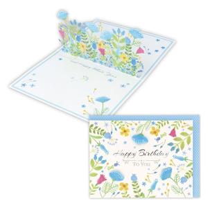 日本ホールマーク グリーティングカード お誕生祝い立体カード Ｂｌｏｏｍｉｎｇ青いお花2 817183 6枚の商品画像