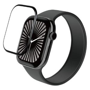 アップルウォッチ ガラスフィルム Series 10 42mm 全面保護 ゴリラ ブラック AW-24BFLGOR エレコム 1個（直送品）｜LOHACO 直送品グループ1
