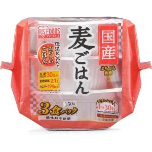 アイリスオーヤマ 国産丸麦パックごはん150ｇ×3P　1箱（24食入：3食入×8個）（直送品）