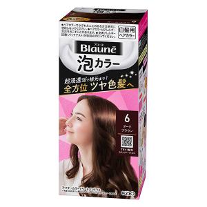 LOHACO - ブローネ 泡カラー 白髪染め 6 ダークブラウン 花王