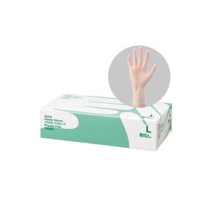 アスクル　プラスチックグローブ　L　粉なし（パウダーフリー）　1箱（100枚入）　ビニール手袋  オリジナル｜LOHACO by アスクル