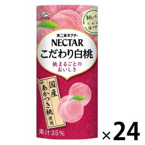 ネクター 伊藤園 不二家ネクター こだわり白桃 195g カート缶 24本入