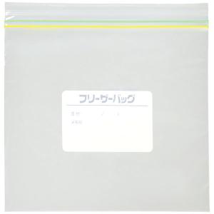 アスクル 業務用 フリーザーバッグ マチなし Mサイズ 50枚入 冷凍対応 ラベル付き 透明 1パック オリジナルの商品画像
