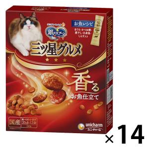 銀のスプーン 三ツ星グルメ お魚レシピ 国産 240g（20g×12袋）14個 キャットフード 猫 ドライ