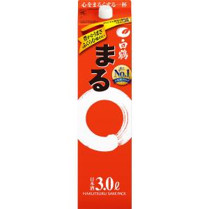 まる（白鶴） 白鶴 まる3000mlパック4本入×1ケース（4本） : 九州酒