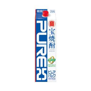 宝焼酎　ピュアパック　25度　1.8L　パック　1本　甲類焼酎　宝酒造｜LOHACO by アスクル