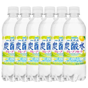 サンガリア　伊賀の天然水炭酸水グレープフルーツ　500ml　1セット（6本）