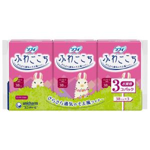 パンティライナー おりものシート 生理用品 ソフィ ふわごごち ピンクローズの香り 香付き 羽なし 14cm 1パック 114枚