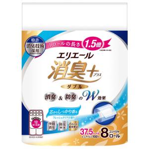 トイレットペーパー 8ロール入パルプ ダブル37.5mエリエール消臭+トイレットティシューコンパクト1パック（8ロール入り）大王製紙｜LOHACO by ASKUL