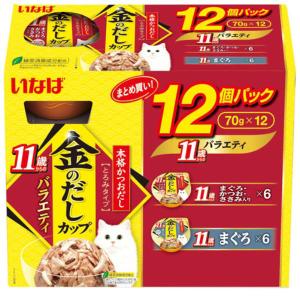 LOHACO - （バラエティパック）いなば 金のだし カップ 11歳から 高齢