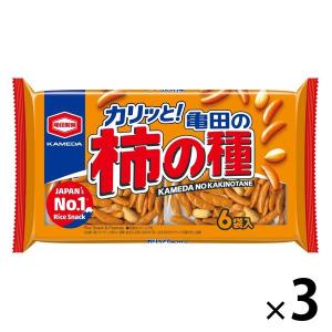 【セール】亀田製菓　亀田の柿の種6袋詰　3袋　おつまみ｜LOHACO by ASKUL