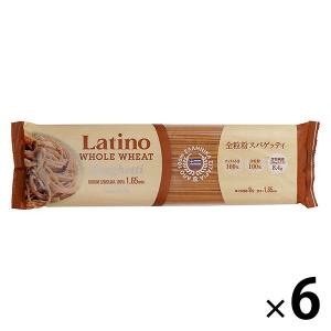 全粒粉スパゲッティ ラティーノ 350g×6袋 セット パスタ 1.65mm デュラム小麦100% ギリシャ産 富永貿易