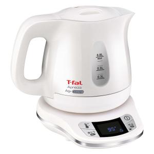 T-fal（ティファール）電気ケトル アプレシアAg+コントロール 白 KO6201JP コーヒー 紅茶 お茶 温度調節 0.8L
