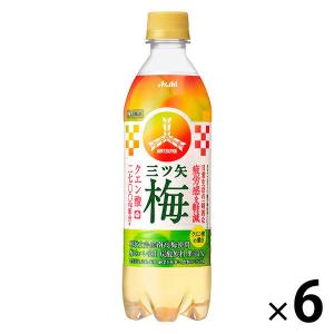 アサヒ飲料 三ツ矢梅 500ml 1セット（6本）