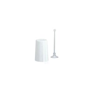 はみがきコップ ストライプ コップスタンド付き ホワイト 1個 マーナの商品画像