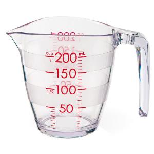 目盛りが見やすい 計量カップ 200ml メジャーカップ 1個 マーナ｜LOHACO by アスクル