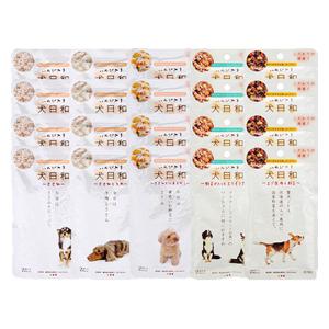 （お得なアソート）犬日和 レトルト盛りだくさんセット 国産 5種×4袋 計20袋 ドッグフード 犬 ウェット パウチ｜LOHACO by アスクル