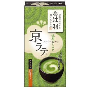 辻利　京ラテ　抹茶＆ミルク　70g　1箱（5本入）