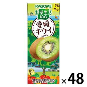 カゴメ 野菜生活100 愛媛キウイミックス 195ml 1セット（48本）