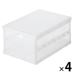無印良品 ポリプロピレンキャリーボックス・折りたたみ式 大 4個 約30L 1セット（4個） 良品計画｜LOHACO by ASKUL