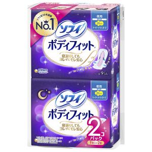 （セール）ナプキン 生理用品 ソフィ ボディフィット スーパーナイトガード 夜用 羽つき (290/29cm) 1パック (18個)　