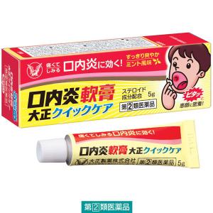 口内炎軟膏大正クイックケア 5g 大正製薬★控除★ ステロイド 塗り薬 口内炎【指定第2類医薬品】｜LOHACO by アスクル
