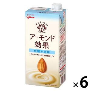 アーモンド効果 ◇グリコ 砂糖不使用 1000ml【6本セット】 : サン