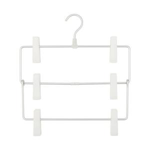無印良品 アルミハンガー パンツ/スカート用 3段 約幅35×奥行3×高さ38.5cm 良品計画の商品画像