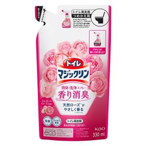 【アウトレット】トイレマジックリン 消臭・洗浄スプレー ツヤツヤコート エレガントローズ 詰め替え 330ml 花王 1個