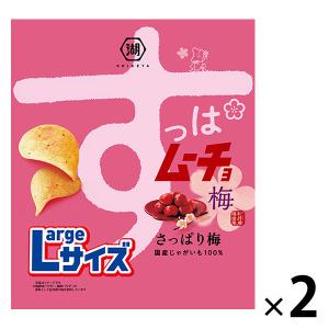 湖池屋 お徳用すっぱムーチョチップスさっぱり梅味 126g　2袋　スナック菓子