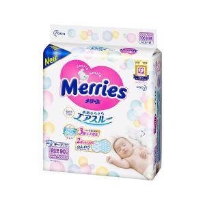 メリーズ おむつ テープ 新生児（〜5kg） 1パック（90枚入） さらさらエアスルー 花王